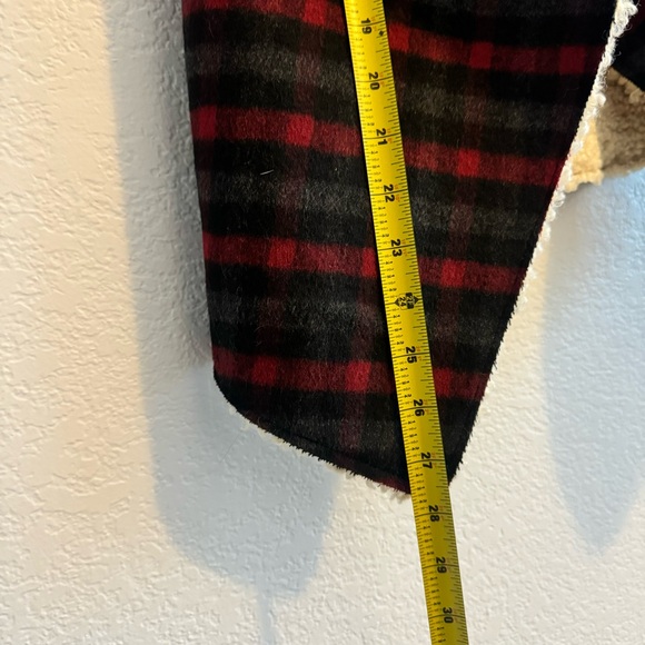 RUYI Fly Away Chambray Plaid Print Vest Faux Fur (O/S) - Picture 14 of 14